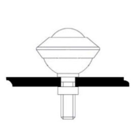 Schwerlast-Kugelrolle, 15.875 mm, mit M8 Gewindezapfen, für schwere lasten